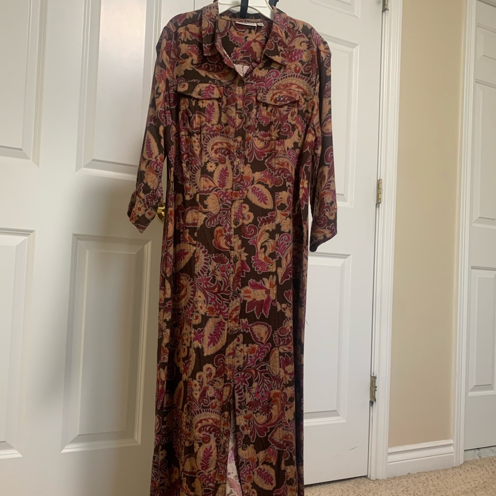 Croft and Barrow Women's Three-Quarter Sleeve Belted Dress